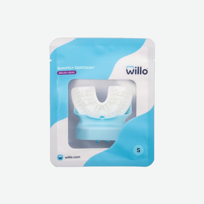 Willo Opticlean Mouthpiece for use with AutoFlo Plus Toothbrush, Replace Every 3 Months - White, Small (Kids Ages 5-7 Years) - Image 1
